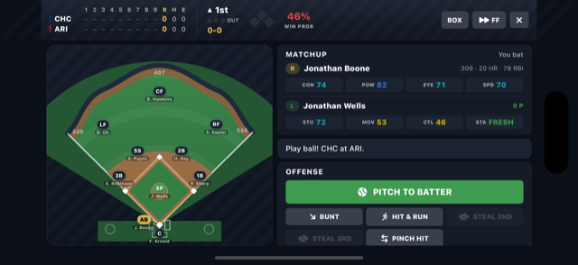A Big League GM live gamecast