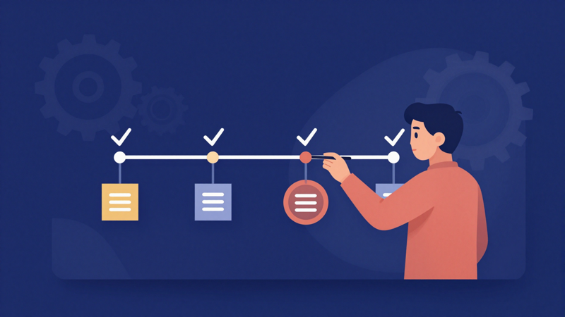 Avanti case illustration of a student presenting a project plan